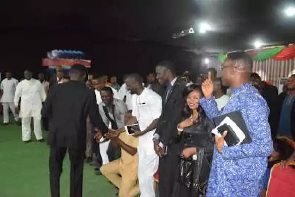 See How Apostle Suleman Thanked His Congregation After DSS Saga (Photos)